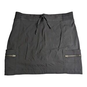 Athleta Trekkie Skort Black 10 Hiking Utility Outdoor Gorpcore Athleisure Active